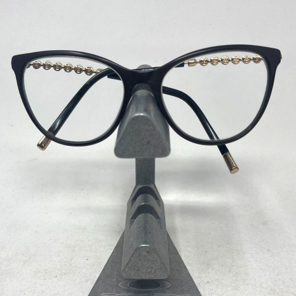 Escada Eyeglasses, Frames Only VESD36K 06XK, 140, Plastic, Brown/Gold -Excellent